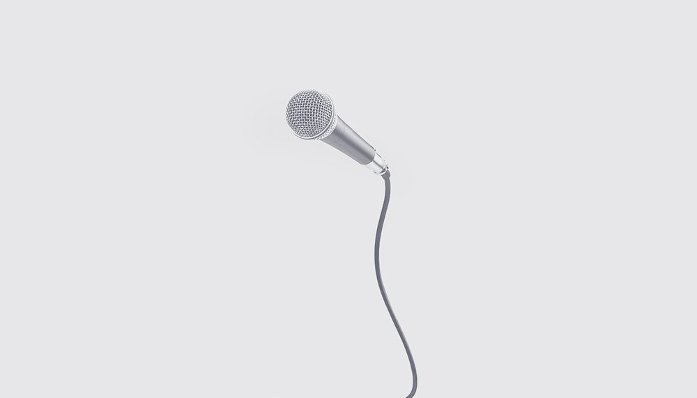 Mikrofon an Kabel