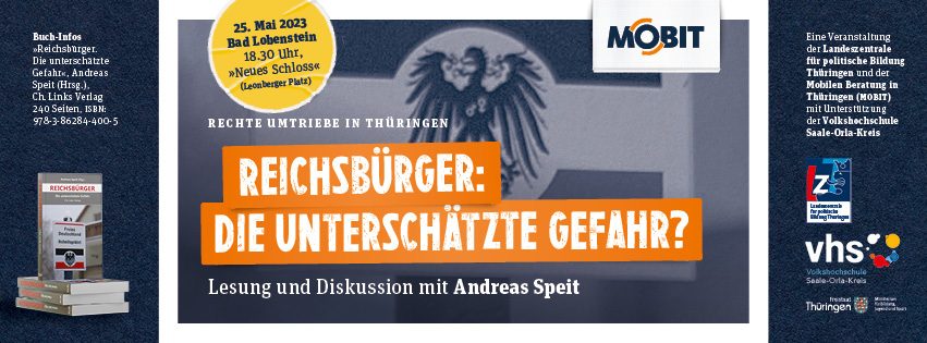 Reichsbürger - die unterschätzte Gefagr? Lesung und Diskussion mit Andreas Speit
