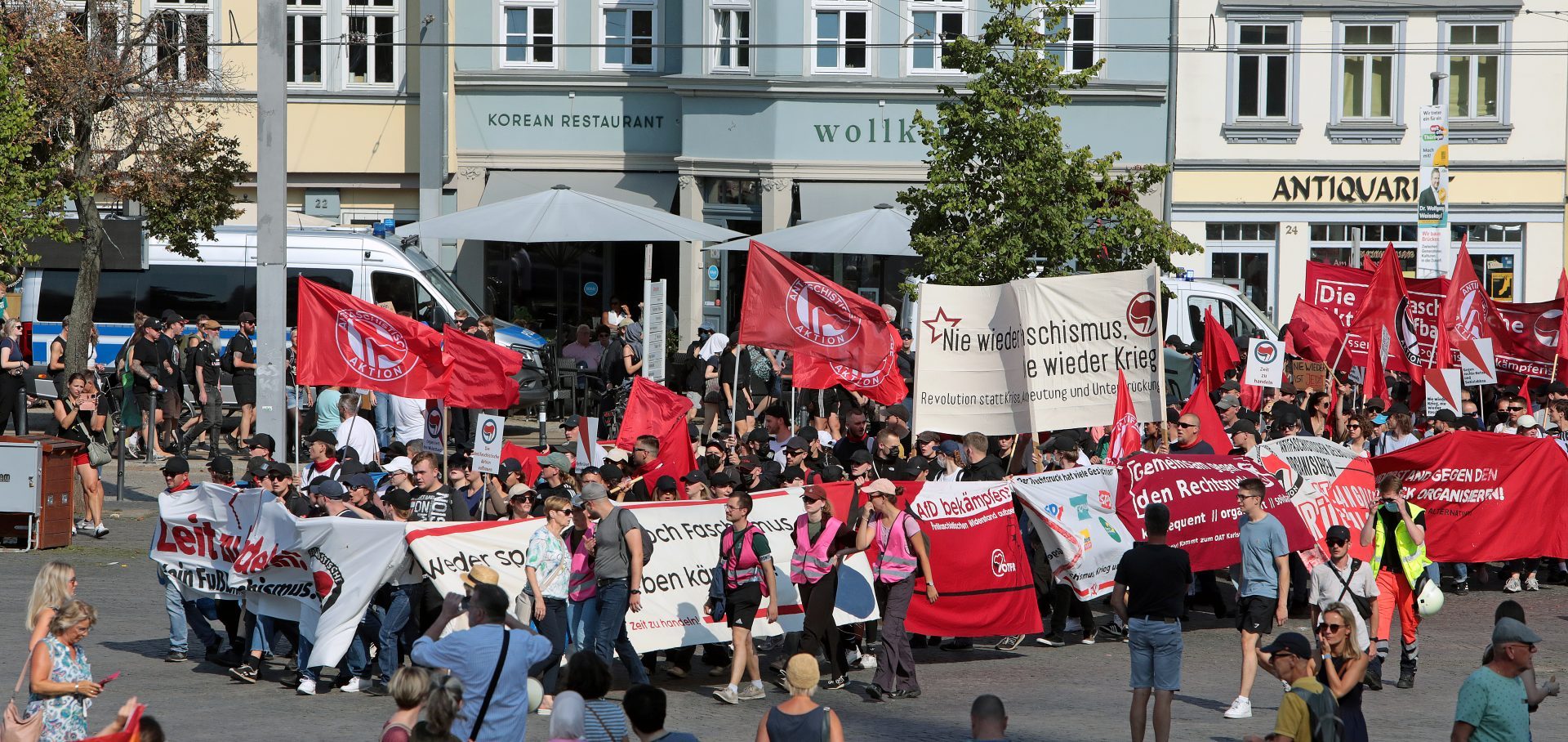 Bild einer antifaschistischen Demonstration