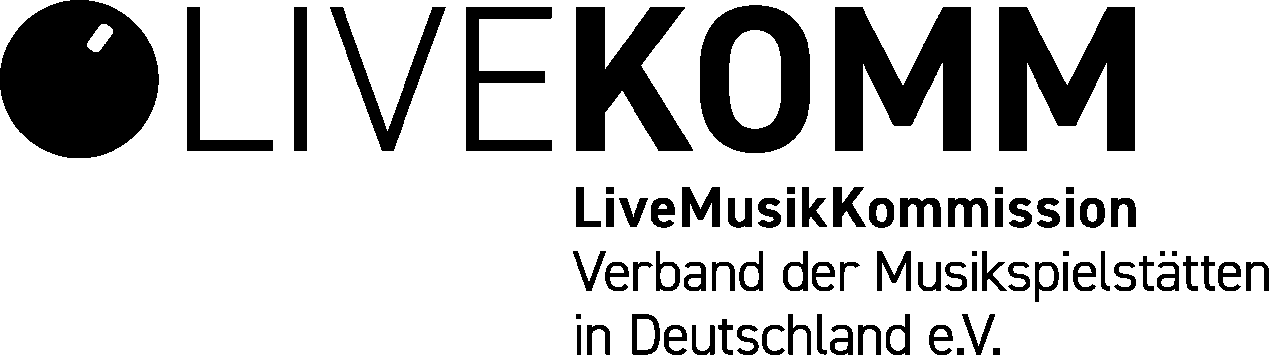 Logo der LiveMusikKommission - Verband der Musikspielstätten in Deutschland e.V.