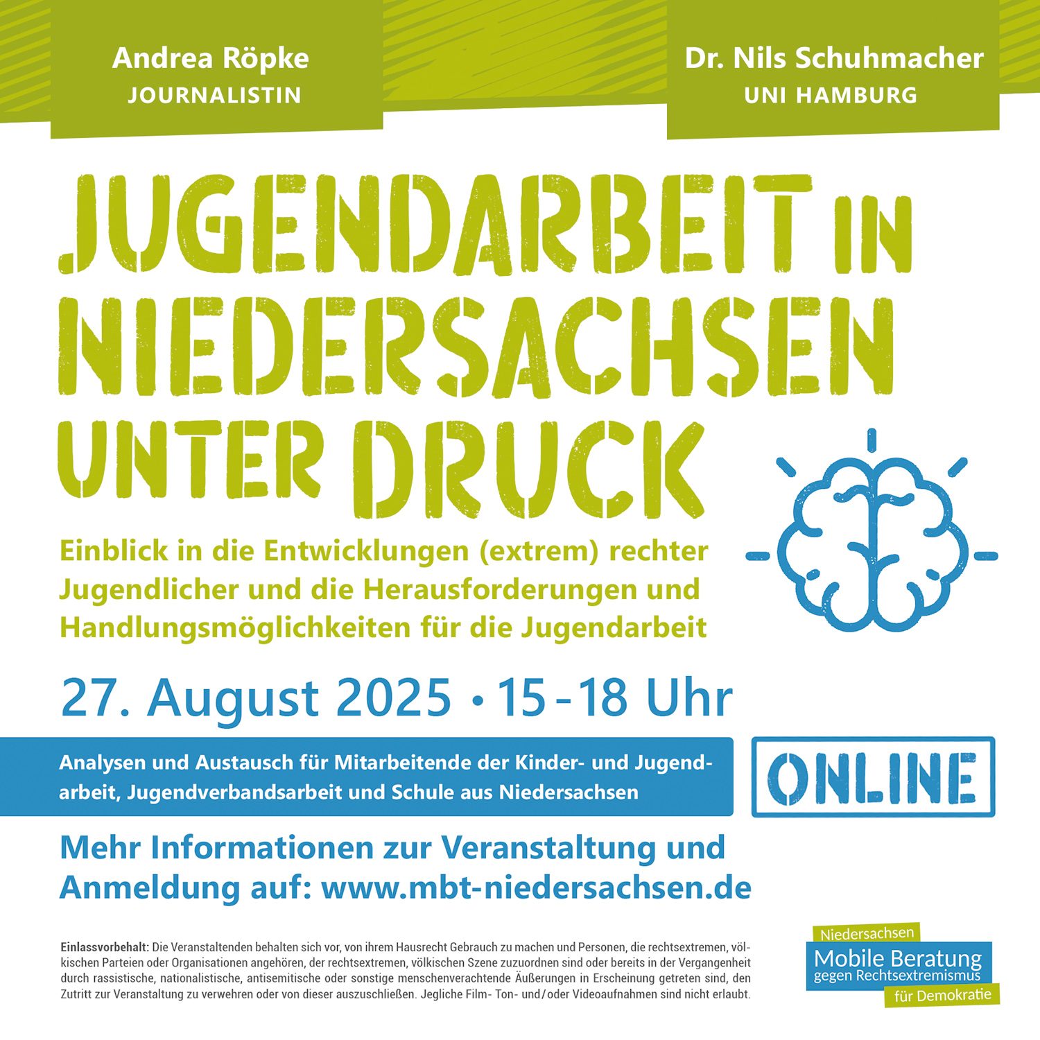 Jugendarbeit in Niedersachsen unter Druck